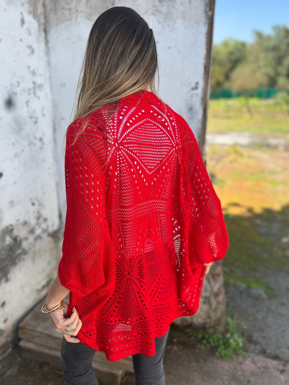 Hollow Half Sleeve Cardigan - Lightweight Chic Layer - 50% OFF
