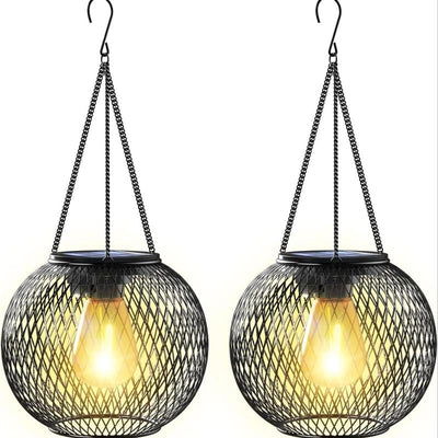 SunGlow Outdoor Solar Hanging Light – Illuminate Your Evenings with Eco-Friendly Elegance - 50% OFF