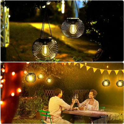 SunGlow Outdoor Solar Hanging Light – Illuminate Your Evenings with Eco-Friendly Elegance - 50% OFF