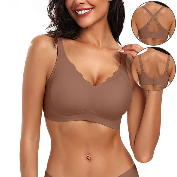 CloudLift Scallop Bra – Your Seamless, Supportive Secret - 1+2 FREE