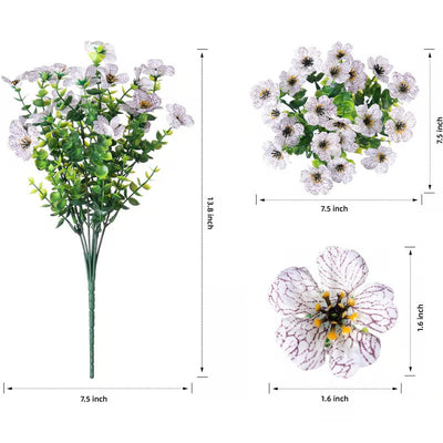 Exquisite UV Resistant Colorful Artificial Flowers