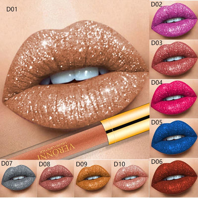 DiamondShine Liquid Lipstick - 16-Hour Shine, All-Day Comfort - 1+1 FREE