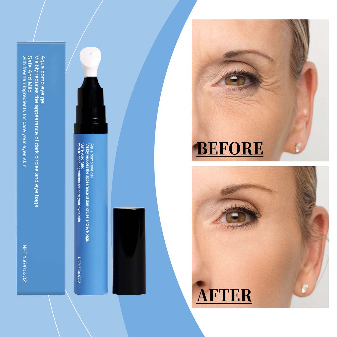 The EyeDe-Puff Gel - Erase Morning Puffiness, Instantly - 50% OFF