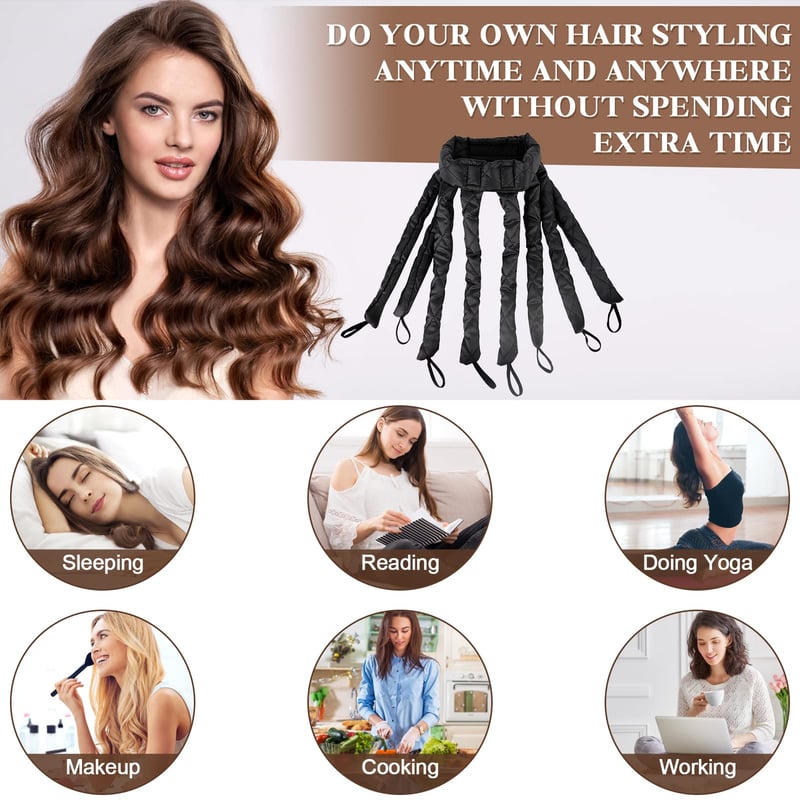 CurlEase Heatless Styler – Your Gentle Wave Weaver - 1+1 FREE