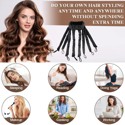 CurlEase Heatless Styler – Your Gentle Wave Weaver - 1+1 FREE