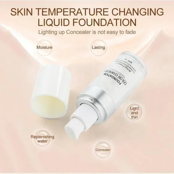 ShadeFlex Serum Foundation - Adaptive Liquid Base for Mature Skin SPF 15 - 50% OFF