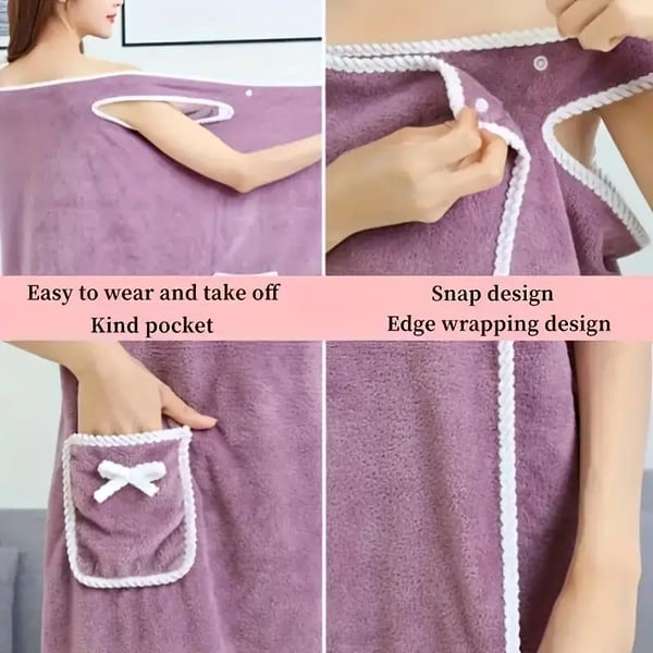 The ComfortWrap - Secure, Hands-Free Luxury After Every Shower - 50% OFF