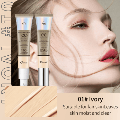 Brush Foundation SPF 50+ Protection – Built-In Applicator Flawless Coverage - 1+1 FREE