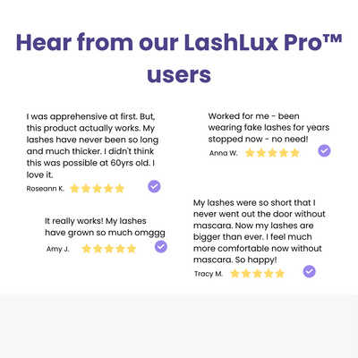 The LashLux Pro Serum - Longer Lashes in 7 Days + 1+1 FREE