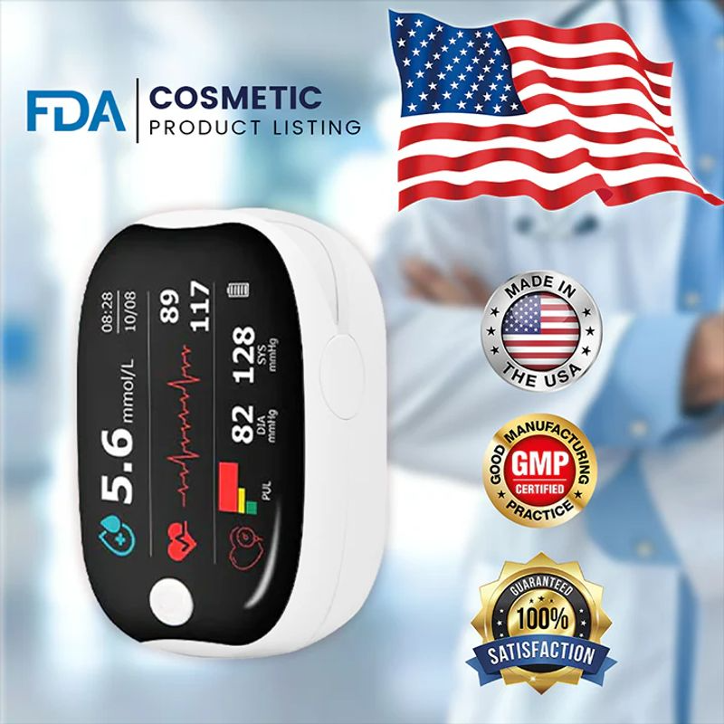 PulseGuard Pro Non-Invasive Medical Monitoring Device -  All-in-One Blood Oxygen, Heart Rate & Blood Pressure Tracker - 50% OFF