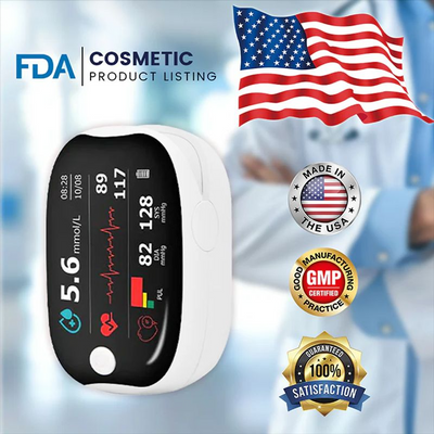 PulseGuard Pro Non-Invasive Medical Monitoring Device -  All-in-One Blood Oxygen, Heart Rate & Blood Pressure Tracker - 50% OFF