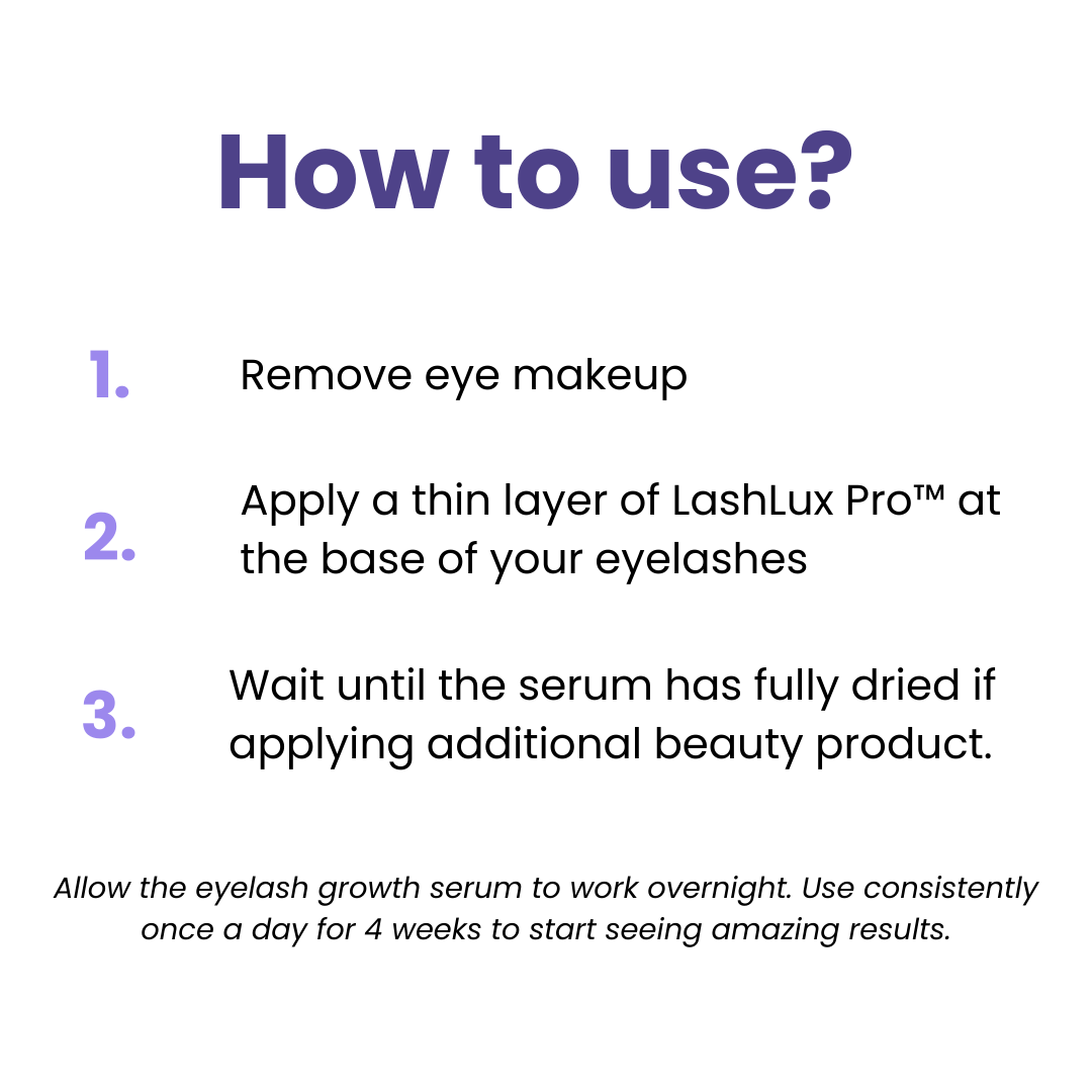 The LashLux Pro Serum - Longer Lashes in 7 Days + 1+1 FREE