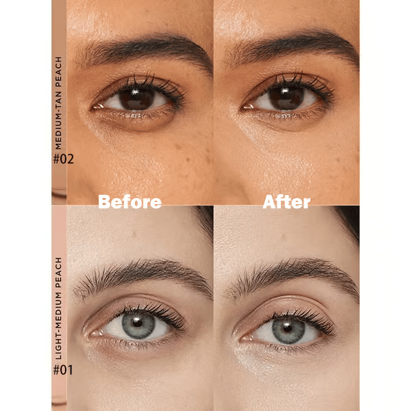Undereye Corrector Concealer - Waterproof Crease-Free Coverage for Dark Circles - 1+1 FREE