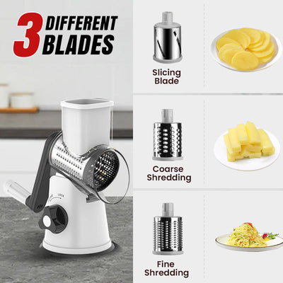 SwiftSlice Rotary Grater - Your 12x Faster Kitchen Helper - 50% OFF