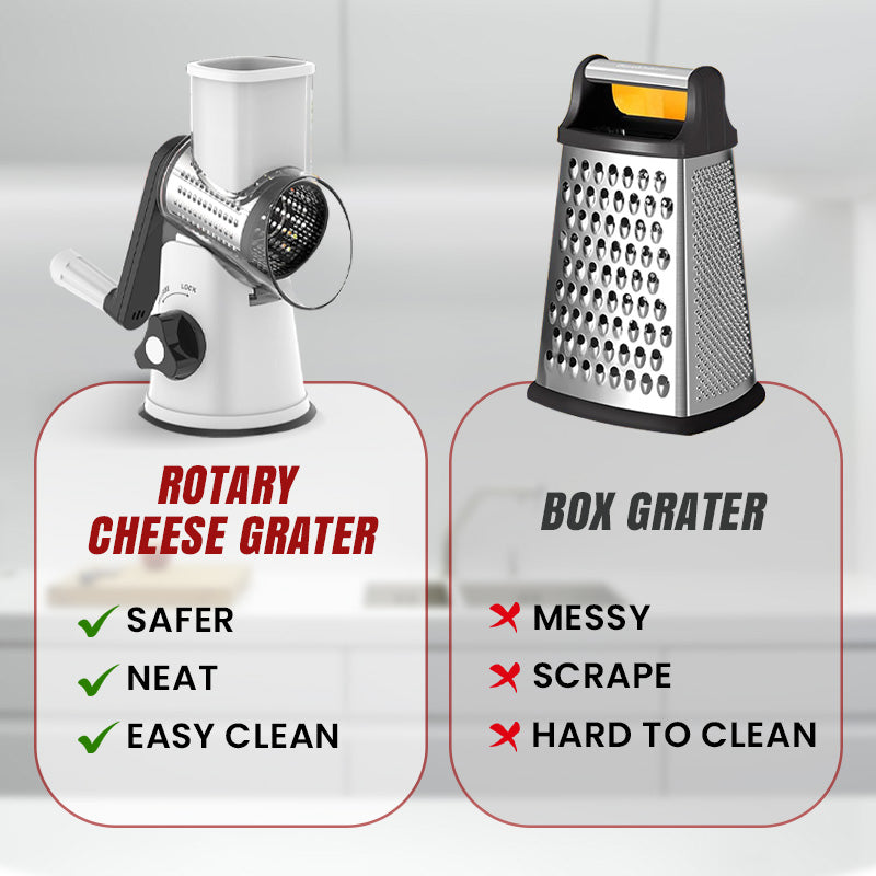 SwiftSlice Rotary Grater - Your 12x Faster Kitchen Helper - 50% OFF