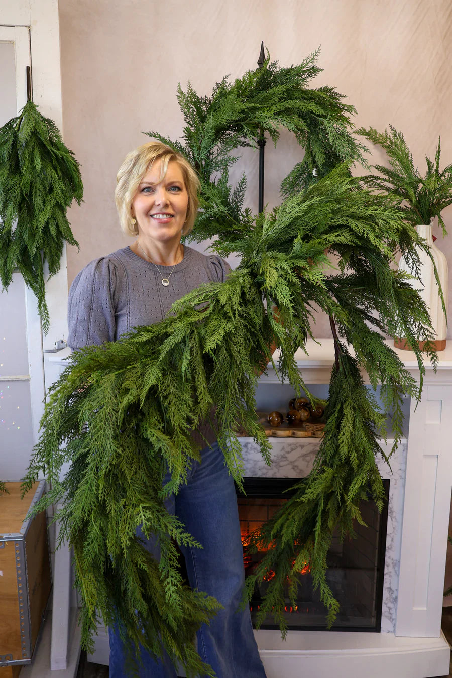 The Deluxe Norfolk Pine Garland - A Designer Look, Effortlessly + 50% OFF